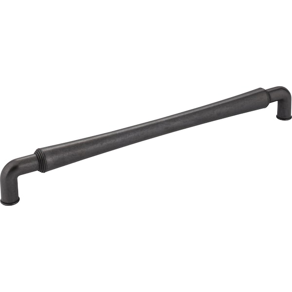 Jeffrey Alexander 12" Center-to-Center Gun Metal Barrel Bremen 2 Appliance Handle 537-12DACM - main